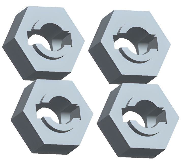 Hex Fälgnav (4) i gruppen Katalog / Tillbehör & Delar / Reservdelar / Bilar hos Minicars Hobby Distribution AB (WL3329)