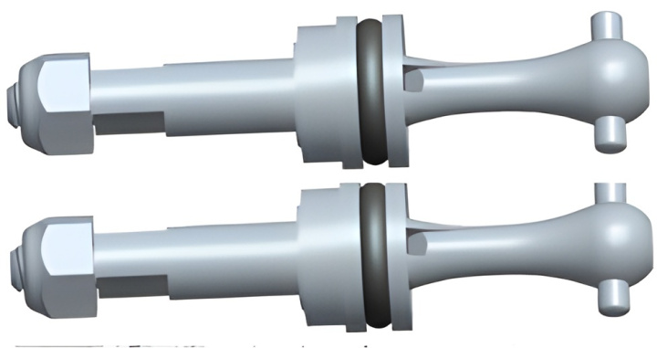 Drive Shaft (2) in der Gruppe Katalog / RC-Zubehör / Spare Parts / Cars bei Minicars Hobby Distribution AB (WLP929-20)